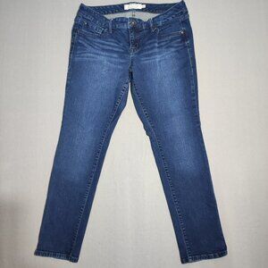 Torrid jeans women's size 12S (short) ink blue colour skinny fit stretchy denim